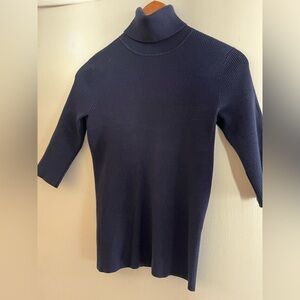 LAUREN Ralph Lauren silk blend ribbed turtleneck sweater Size S